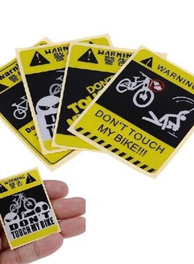 1pc DONT TOUCH MY BIKE Bicycle Warning Sticker Waterproof
