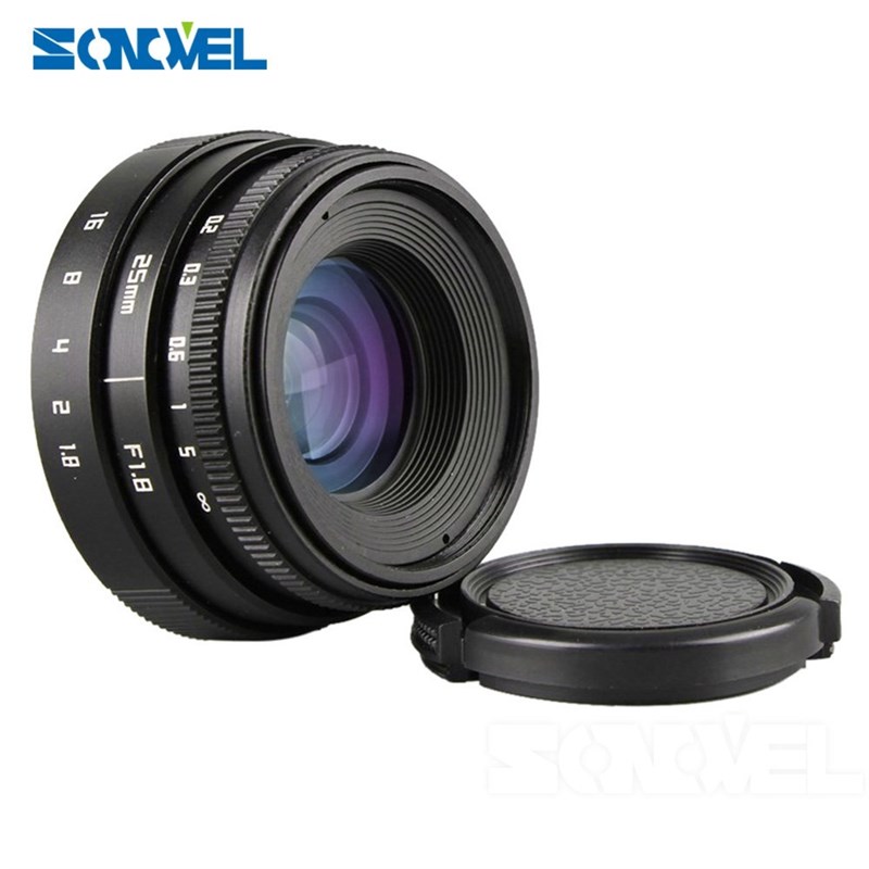 推荐25mm F1.8 APS C Television TV Lens  Lens C mount + Lens