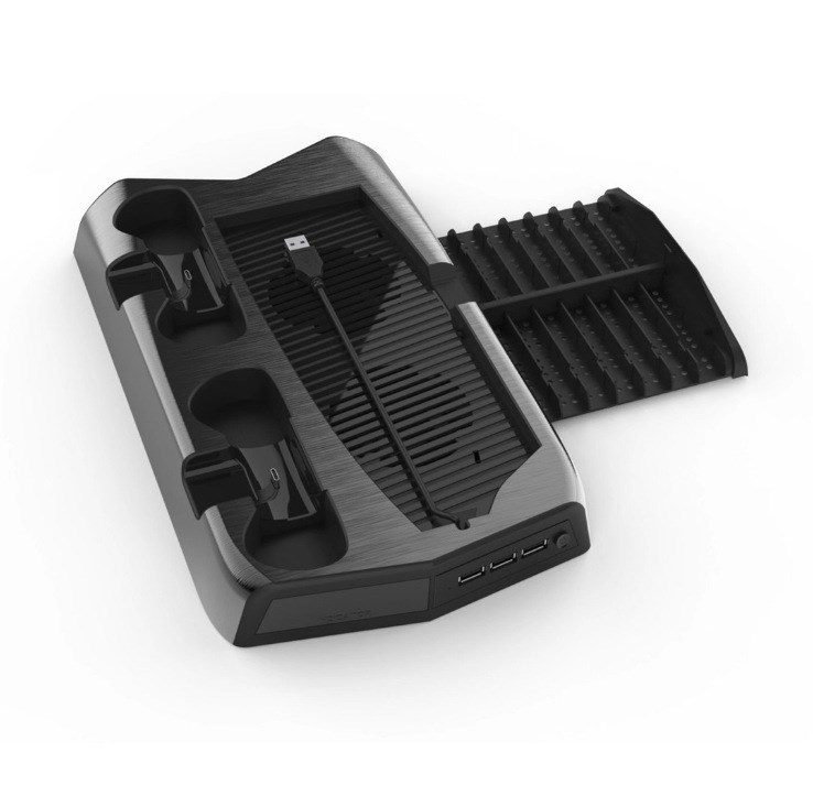 PS5 DE/UHD host multi function charging cooling fan base +