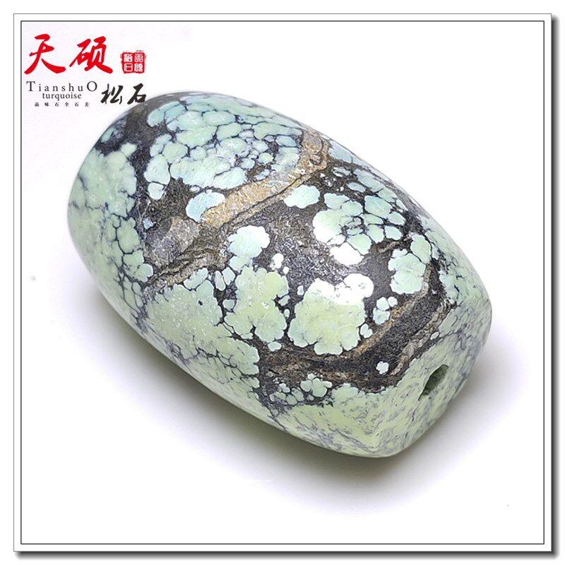原矿高瓷无优化绿松石桶珠顶珠菜籽黄原石锁骨链手串diy配饰无胶