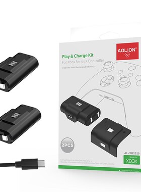 XboxSeries S游戏手柄电池充电套装xboxones电P池套装Xboxone电池