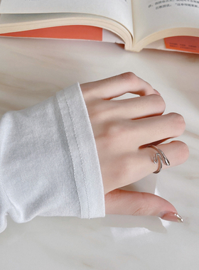 小蛇光面亮面戒指女ins潮学生时尚个性韩版气质冷淡风高级指环
