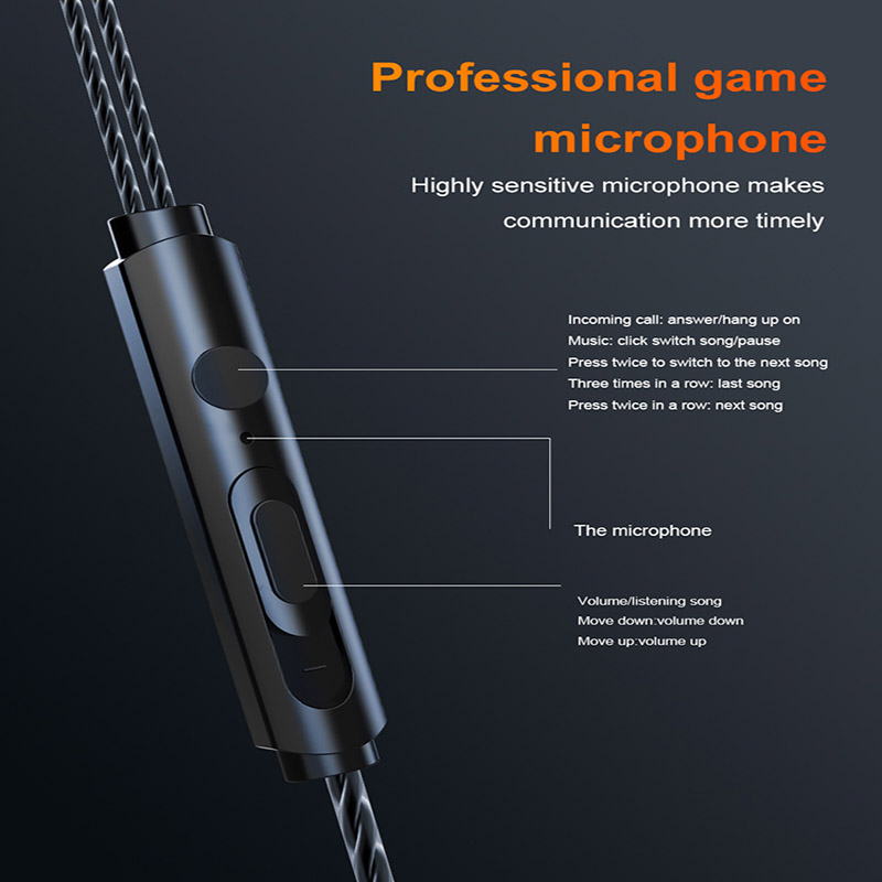 速发New Metal wired Earphone Corded Headset For Mobile Phone-封面