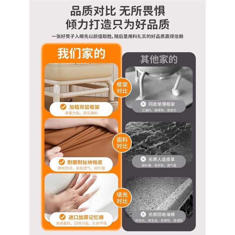 万向轮小凳子软座滑轮矮凳带娃儿童椅子靠背圆凳家用美缝修脚板凳,住宅家具,万向轮凳,淘宝优惠券,粉丝福利购,淘宝优惠卷