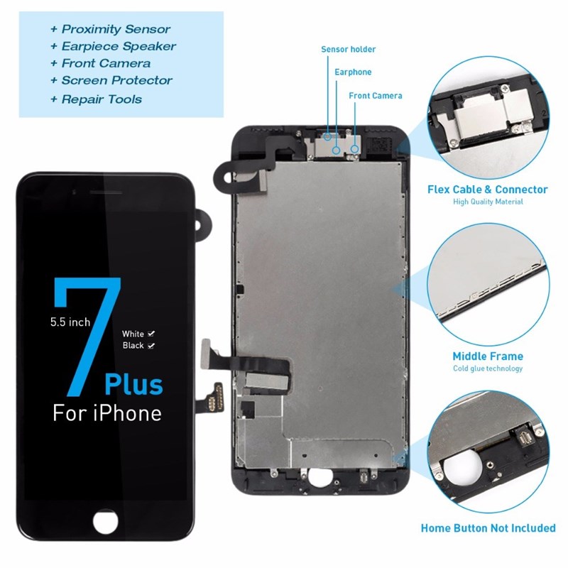 推荐1Pcs OEM LCD iPhone 7 7 Plus Display Full Set Digitizer