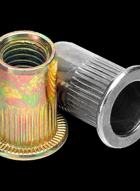 易尔拓拉铆螺组母套平头滚花拉帽头沉拉卯柳母螺YT-36480铆钉螺母