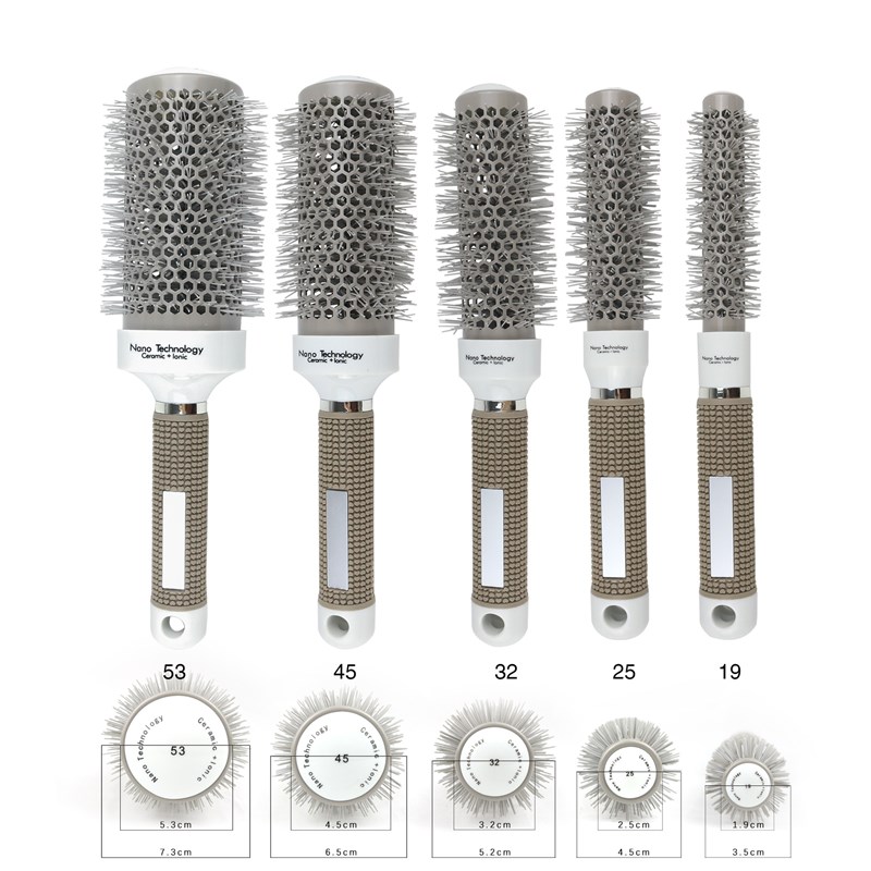 推荐Professional 5 Size Hair Brush Comb Hairbrush High Tempe