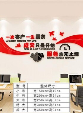 房产中介门店墙面布置励志墙贴画标语办公室公司企业文.化墙装装