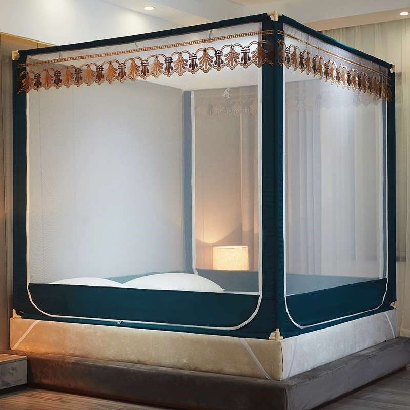 u型防摔蚊帐家用三开门2024新款高级少儿婴儿全底加密拉链蒙古包,床上用品,蚊帐,淘宝优惠券,粉丝福利购,淘宝优惠卷