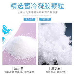 网红注水冰袋快递专用冷冻商用加厚生物保鲜冷藏降温制冷反复使用