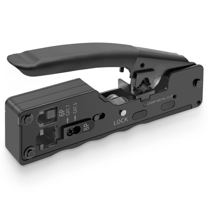 Cat7, cat8 tail clip rj45 connector crimping pliers cat5e, c