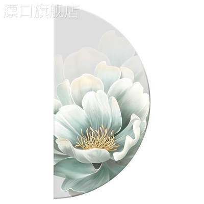 极速网红现代简约玄关装饰画LED灯画抽象花卉气氛灯壁画走廊过道