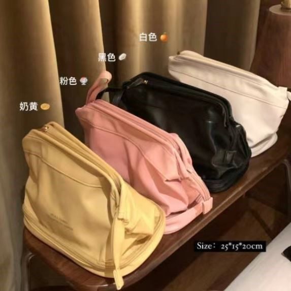 新品2023新款云朵双层化妆包女可携式大容量收纳包袋旅行洗漱包易