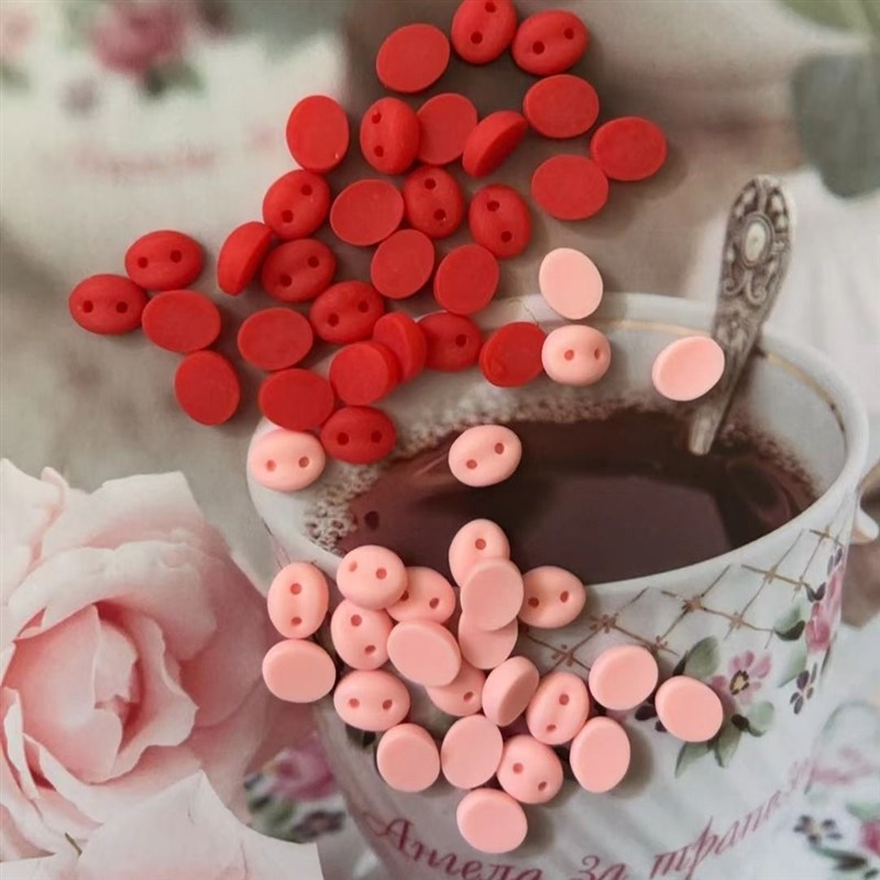 diy卡通猪鼻子手工配件奶油胶手机壳发夹装饰玩偶钩织DIY材料配件