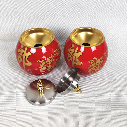 空酒瓶加工烟灰缸带盖子不锈钢金属配件邮寄酒瓶切割制作烟灰缸