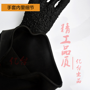 加粗加长加厚带颗l粒手套超耐磨喷砂机专用皮布手套标准手套喷沙