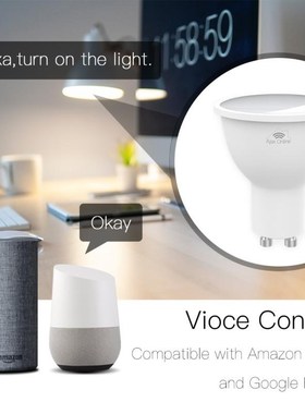 1pcs GU10 WiFi Smart LED Bulbs RGBCCT 4.5W Bulbs Lampada APP