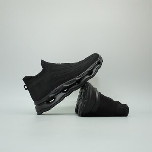 【版型好看】中高帮厚底舒服一脚蹬袜子鞋男女大码弹力网面健身鞋