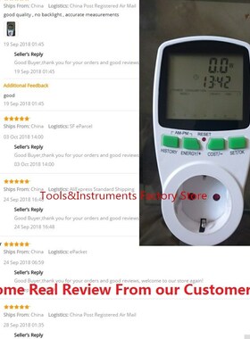 Digital LCD Energy Meter Wattmeter Wattage Electricity Kwh P