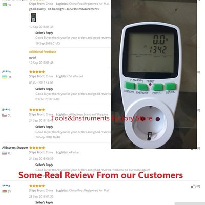 Digital LCD Energy Meter Wattmeter Wattage Electricity Kwh P