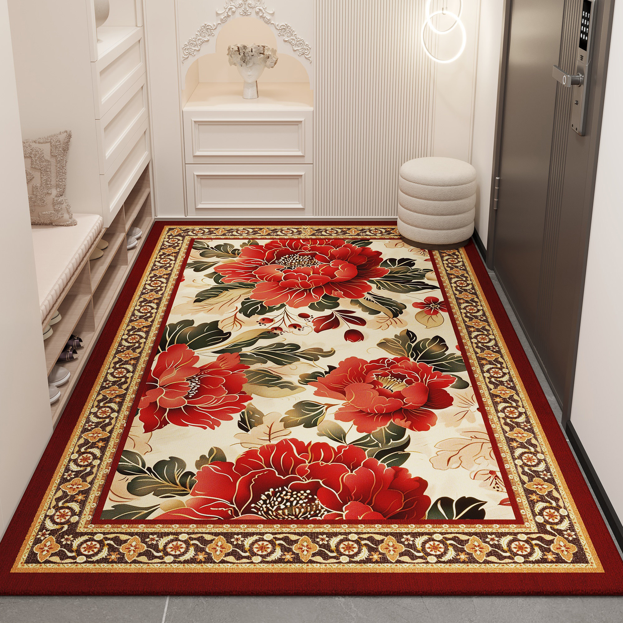 高级感欧式入户门地垫家用地毯定制可裁剪免洗进门垫防滑玄关脚垫,居家布艺,入户地垫,淘宝优惠券,粉丝福利购,淘宝优惠卷