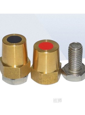 2pcs positive negative M10 M6 M8 internal thread brass batte