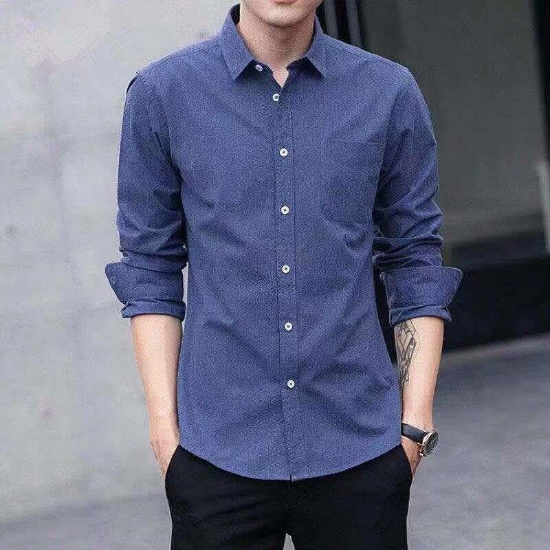 干活穿的衬衫男工地上班衣薄款服夏季休闲工作服衬衣长袖新品