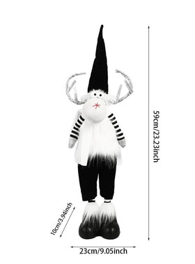 Christmas Large Standing Elk Doll Navidad Figurine Ornaments
