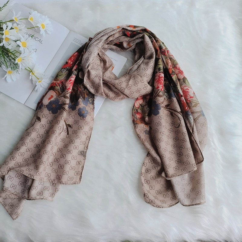 速发Leopard Shawl围巾 Wrap Satin女丝巾 New Silk Scarf Wome