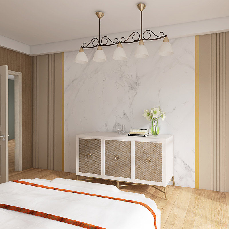 公司前台背景墙壁纸仿大理石纹logo形象墙纸服装店美容.院吧台壁