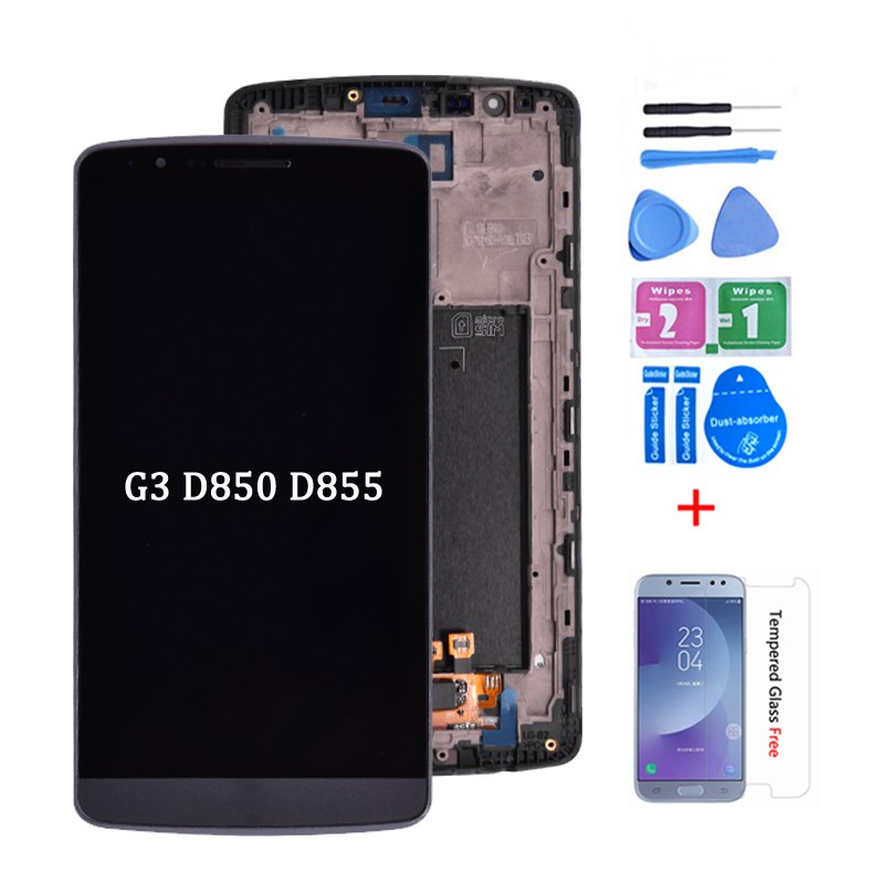 Original  LG G3 LCD D850 D851 D855 LCD Display with Tou 电子元器件市场 外设配件 原图主图