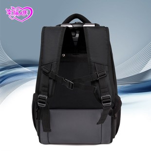 2025新品拉杆背包女带滑轮书包拖箱大容量商务短途旅行包双肩包男