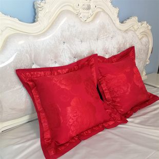大号大红色抱枕靠垫套不含芯欧式结婚豪华60*60靠枕婚庆床上用品