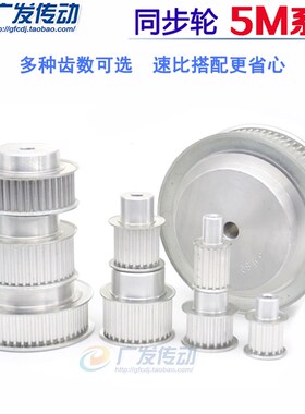 5M31T 铝合金5M同步带轮 同步轮 齿数31  带宽21mm/27mm