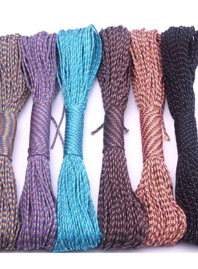 100 Colors Paracord 2mm 100 FT,50FT One Stand Cores Paracord