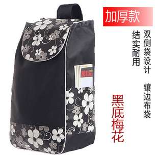 双层购物车布袋买菜车手拉杆车袋子小拉车推车布S袋大号防水牛津