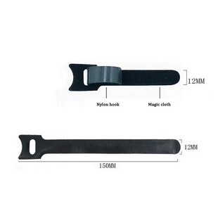 *50Pcs Reusable Fastening Cable Ties Hook Loop Cords Wire Or