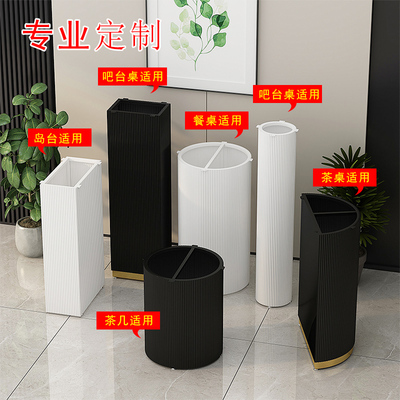 定制铁艺桌腿岩板茶几吧台底座金属罗马柱半圆支撑柱餐桌桌脚支架
