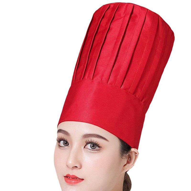 高级厨师帽子男女款夏季酒店大厨后厨房餐饮工作帽高布帽定制