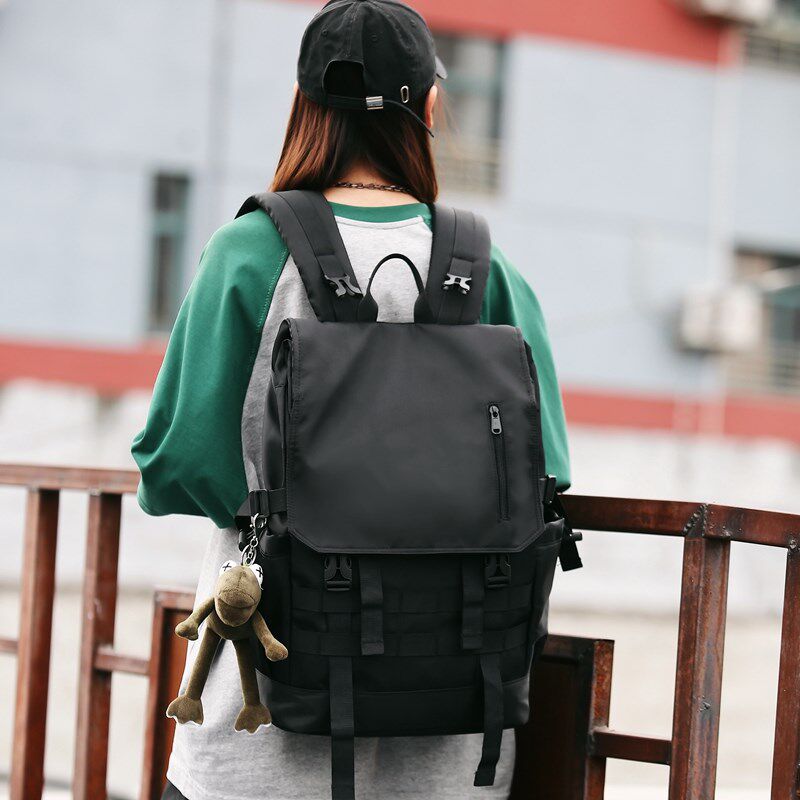 双肩包男大容量短途旅行背包大学生个性运动书包女户外出行登山包