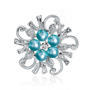 fashion female pin 速发 pearl Alloy brooch