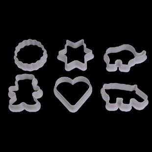 pastry biscuit plastic 推荐 fondan animal cutters cookie 6pcs