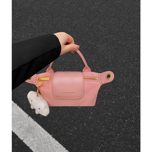 粉色包包女设计感小众2024新款时尚斜挎包手提小包女士上班小拎包