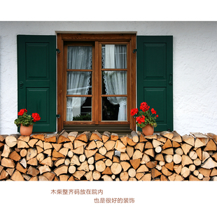 壁炉木柴枣木劈柴取暖烧烤柴火烧火柴木头篝火果木木材硬木