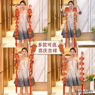 饰品 中国结福鱼挂件客厅布置喜庆年年有余2023兔年新年春节过年装