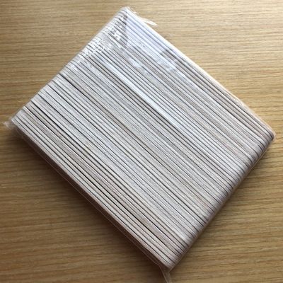 Free Shipping 100 pcs white wooden  nail file 100/180  wood