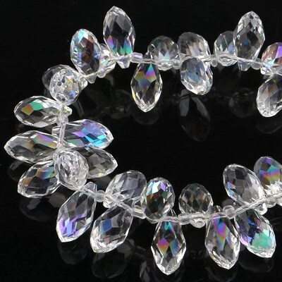 *Miyuki Crystal Drop Pendant Clear AB 5/6/8/10/12mm Teardrop