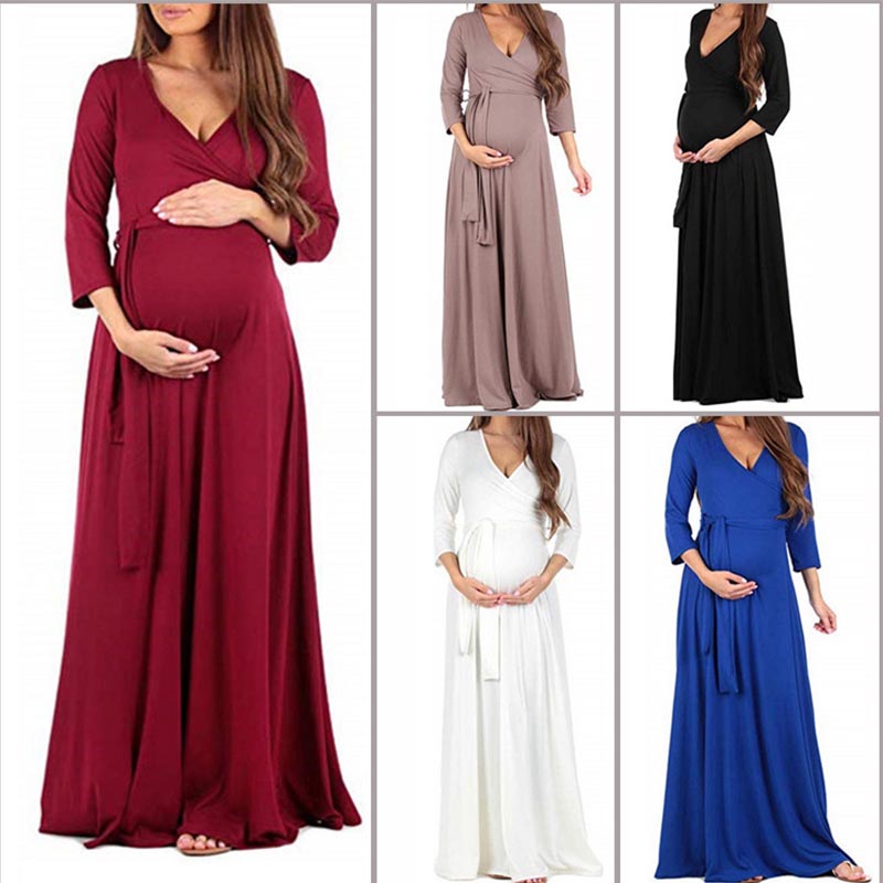 厂家roupa de maternidade vestidos pEara a gravidez das mulhe