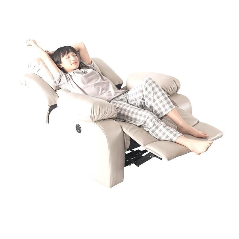 欧式单人头等太空电脑沙发美甲椅懒人沙发舱真皮布艺可躺简约现代