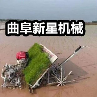 ll新款 六行使用七寸育苗盤種植機多行插水稻 水稻插秧機小型手扶式
